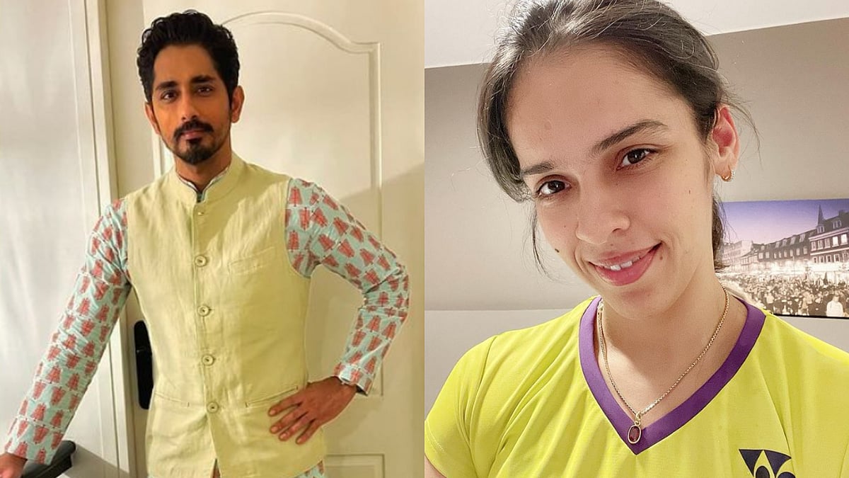 <div class="paragraphs"><p>Actor Siddharth; badminton player Saina Nehwal.</p></div>