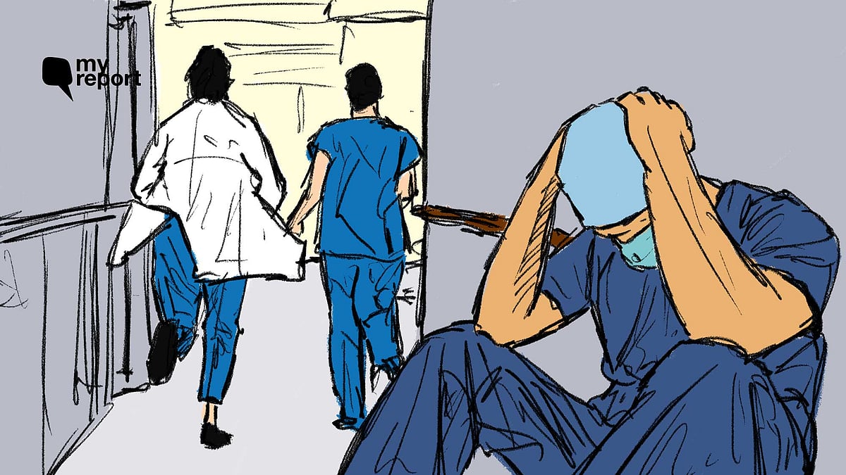 <div class="paragraphs"><p>Doctors are in distress due to lack of manpower. </p></div>