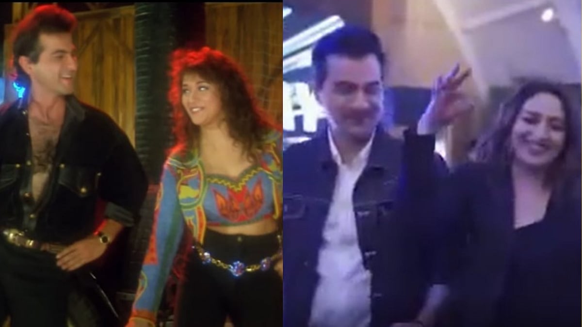 <div class="paragraphs"><p>The track 'Akhiyaan Milaoon Kabhi' was originally picturised on Madhuri Dixit and Sanjay Kapoor in the&nbsp;1995 release <em>Raja.</em></p></div>