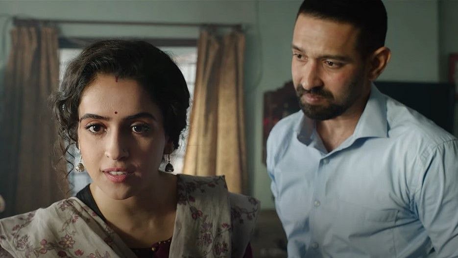 <div class="paragraphs"><p>Sanya Malhotra and Vikrant Massey in a still from&nbsp;<em>Love Hostel.</em></p></div>
