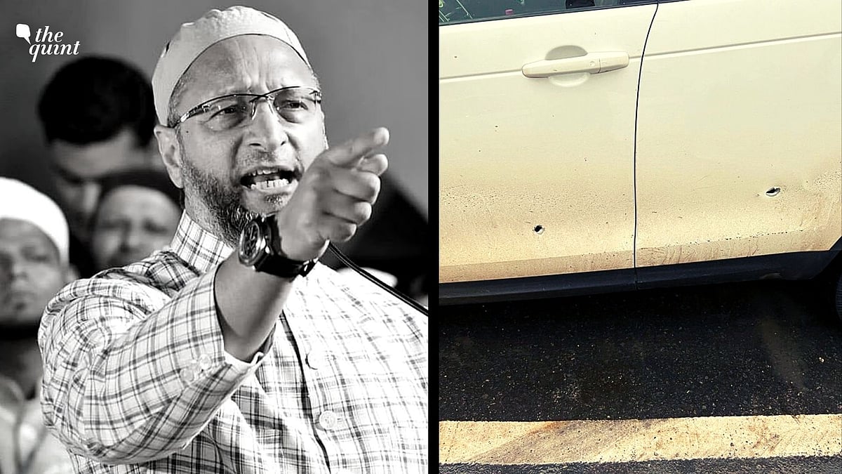 <div class="paragraphs"><p>All India Majlis-e-Ittehadul Muslimeen (AIMIM) chief <a href="https://www.thequint.com/uttar-pradesh-elections/aimim-asaduddin-owaisi-uttar-pradesh-interview-secular-muslims">Asaduddin Owaisi</a>, on Thursday, 3 February, said that shots were fired at his vehicle near a toll-plaza in Uttar Pradesh.</p></div>