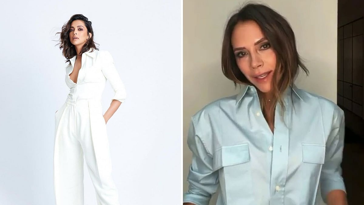 <div class="paragraphs"><p>Victoria Beckham reacts to Deepika Padukone wearing pieces from her collection.</p></div>