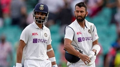 <div class="paragraphs"><p>Cheteshwar Pujara and Ajinkya Rahane</p></div>