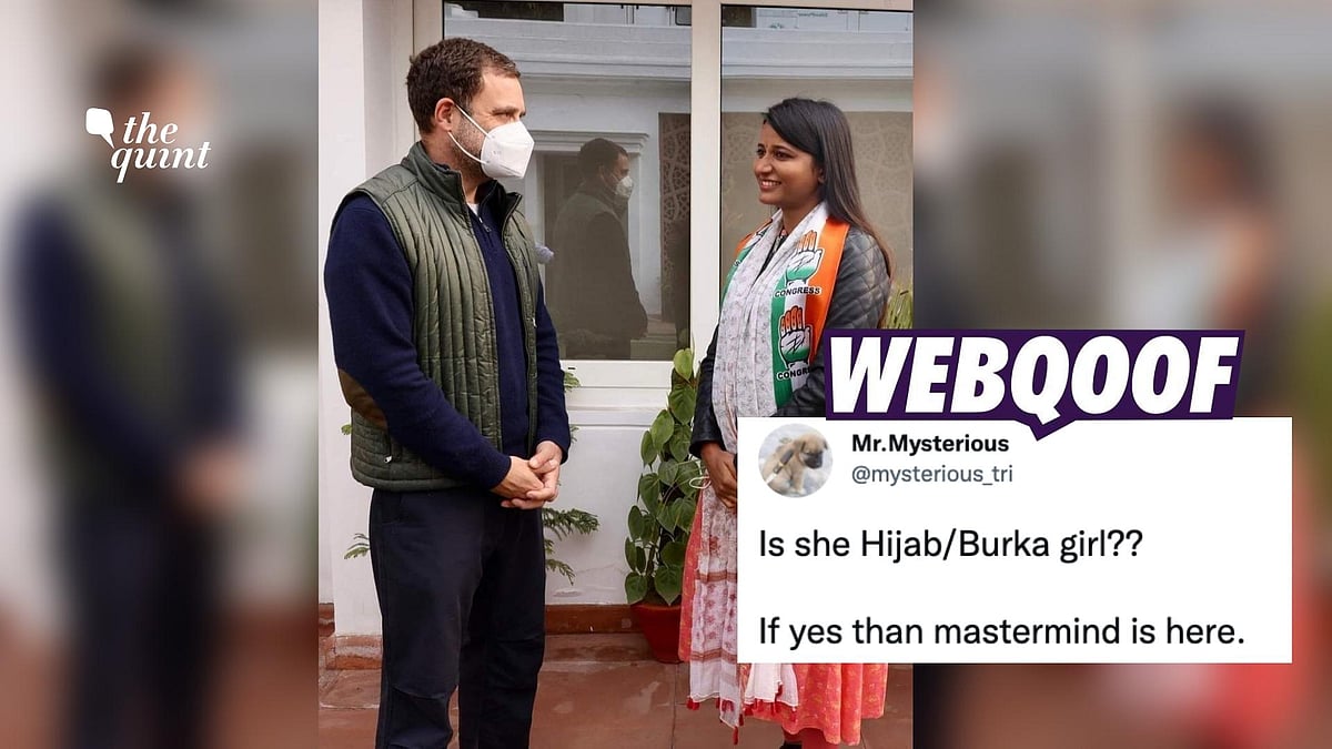 <div class="paragraphs"><p>The claim states that the woman seen in the photo is Muskan Khan, the burqa-clad girl who had confronted a saffron mob in Mandya, Karnataka.</p></div>