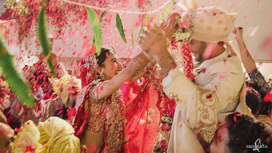 <div class="paragraphs"><p>Anmol Ambani and Khrisha Shah tied the knot recently.</p></div>
