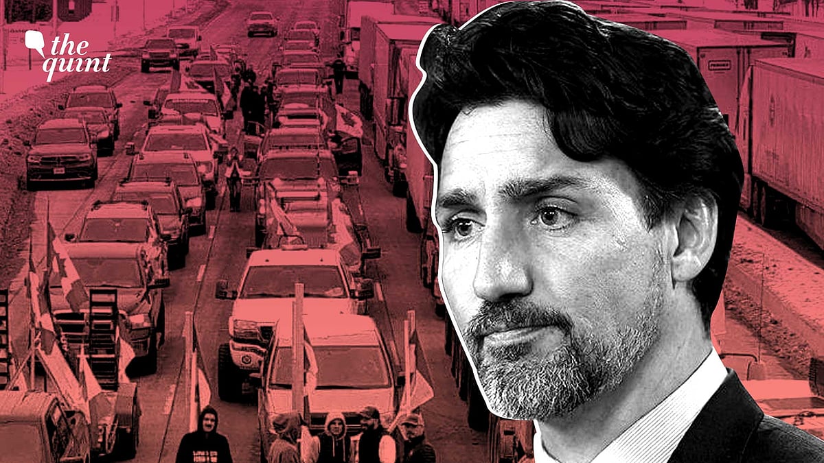 <div class="paragraphs"><p><a href="https://www.thequint.com/news/world/canada-truckers-vow-to-stay-trudeau-threatens-freeze-bank-accounts">Canadian Prime Minister Justin Trudeau has turned to draconian measures</a> to scuttle truckers' protests. </p></div>
