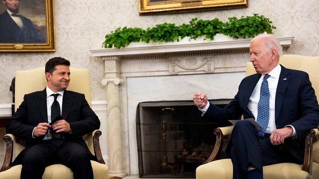 <div class="paragraphs"><p>Volodymyr Zelensky and Joe Biden. </p></div>