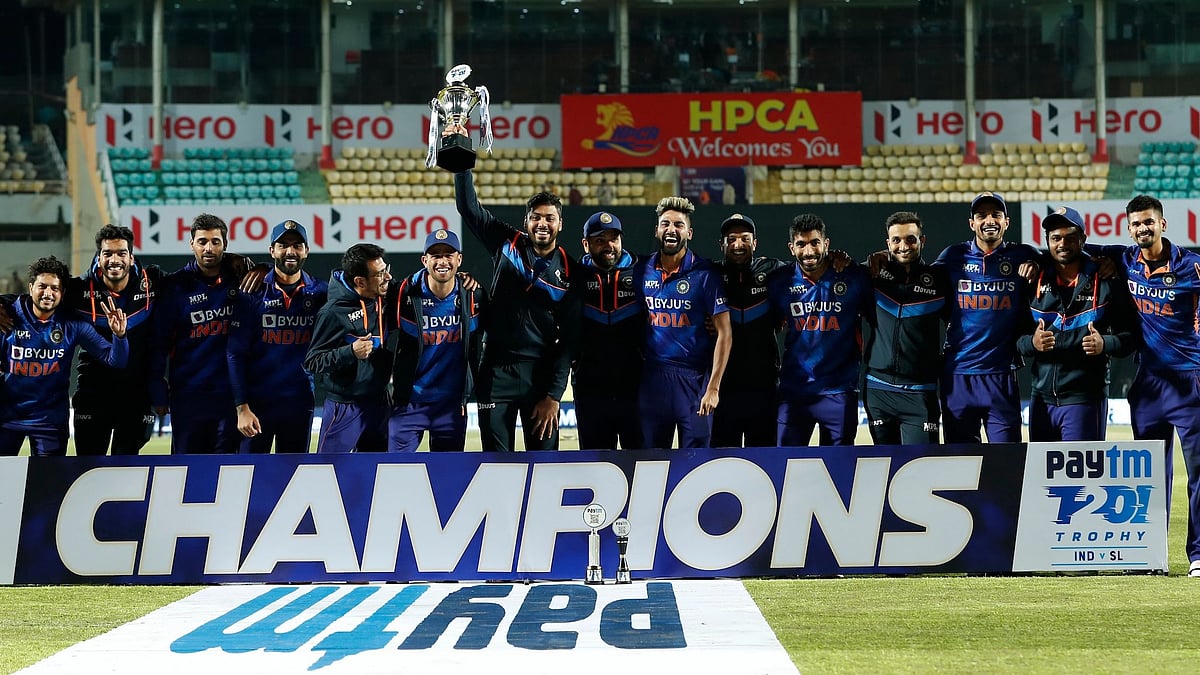 <div class="paragraphs"><p>India beat Sri Lanka by 6 wickets in the third T20I on Sunday.</p></div>