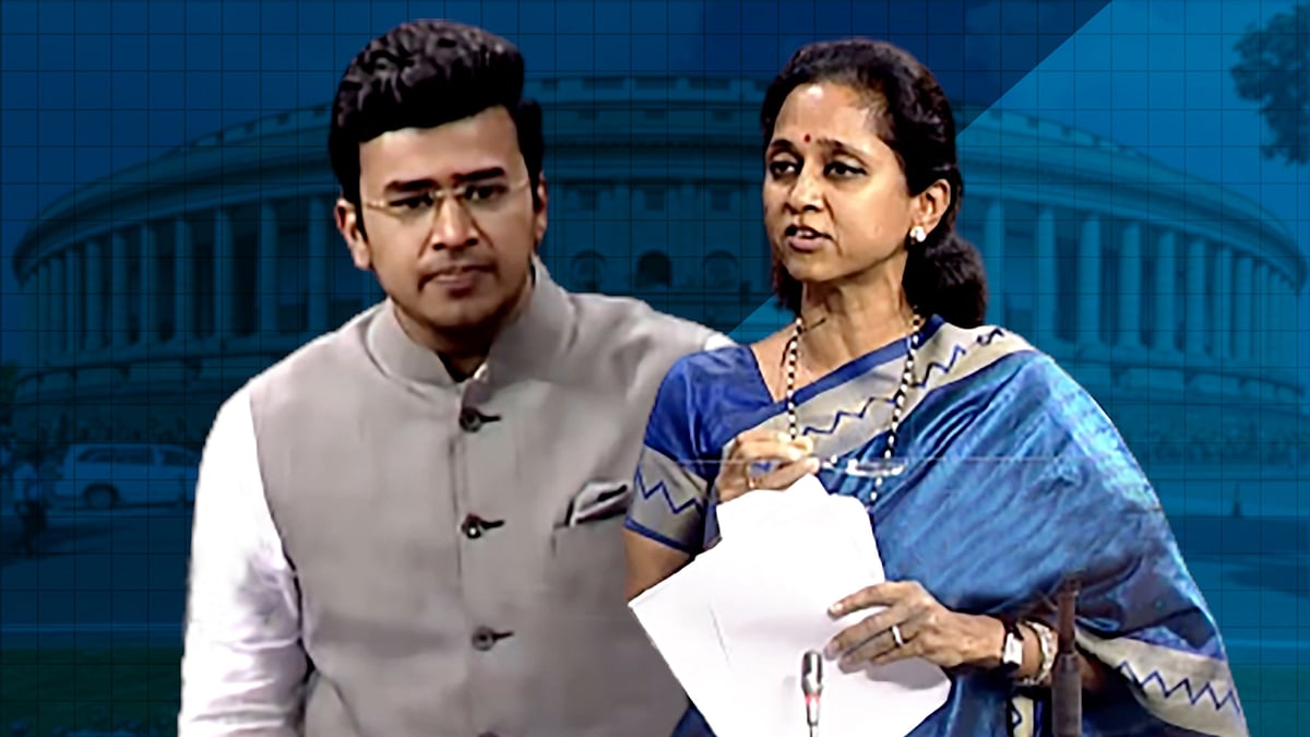 <div class="paragraphs"><p>Tejasvi Surya-Supriya Sule face-off</p></div>