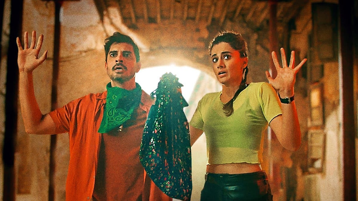 <div class="paragraphs"><p>Taapsee Pannu and Tahir Raj Bhasin in the poster for <em>Looop Lapeta.</em></p></div>