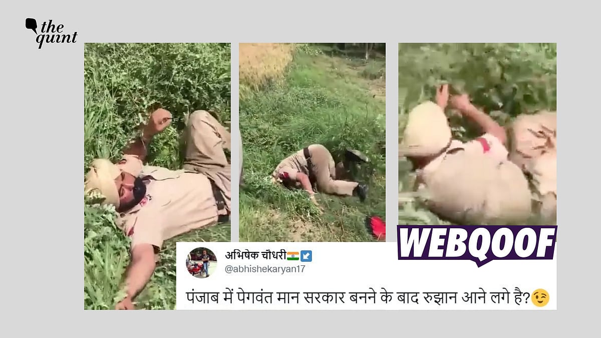 <div class="paragraphs"><p>The claim states that a police officer in Punjab was found in an inebriated state after AAP's win.&nbsp;<br></p></div>
