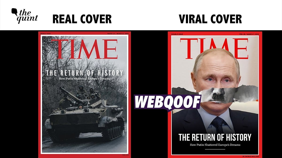 <div class="paragraphs"><p>Fact-Check | TIME magazine cover showed Russian President Vladimir Putin as Adolf Hitler. </p></div>