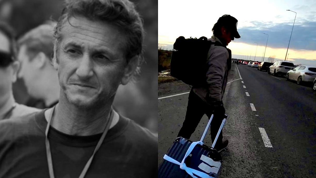 <div class="paragraphs"><p>Sean Penn leaves Ukraine on foot.</p></div>