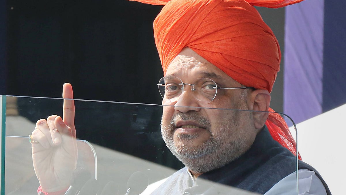 <div class="paragraphs"><p>Union Home Minister Amit Shah addresses during the 83rd CRPF day parade at the Maulana Azad Stadium, Jammu.</p></div>