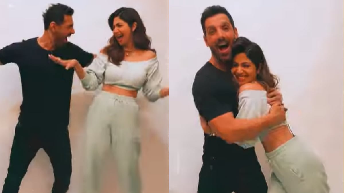 <div class="paragraphs"><p>Shilpa Shetty and John Abraham dance to 'Shut Up and Bounce'.</p></div>