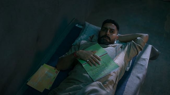 <div class="paragraphs"><p>Abhishek Bachchan in the trailer for&nbsp;<em>Dasvi.</em></p></div>