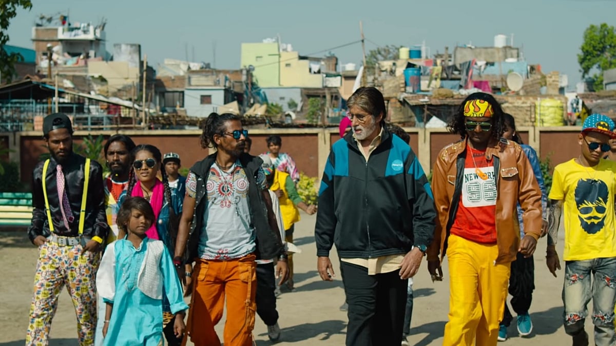 <div class="paragraphs"><p>Amitach Bachchan stars as Vijay Borade in <em>Jhund</em>.</p></div>