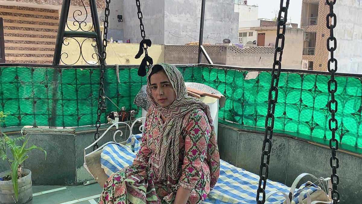 <div class="paragraphs"><p>Ishrat Jahan at her residence in New Delhi, days after getting out on bail. </p></div>