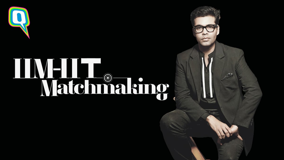 <div class="paragraphs"><p>Karan Johar is the brand ambassador of IIT-IIM Shaadi.</p></div>