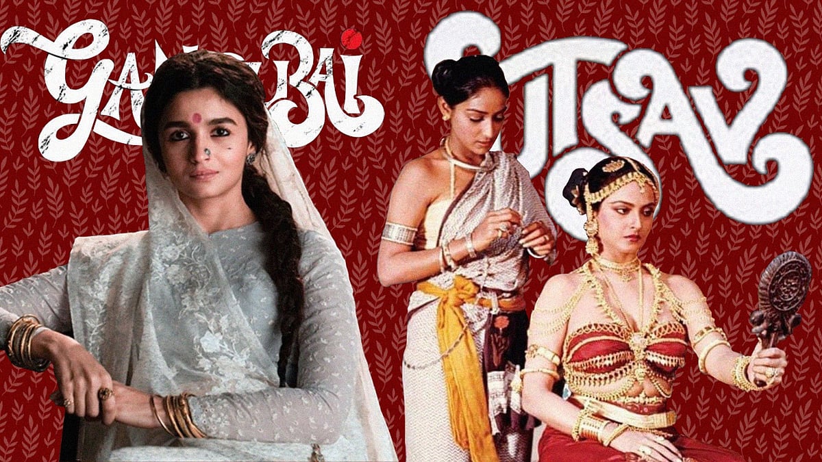 <div class="paragraphs"><p>Alia Bhatt and Rekha play sex workers in&nbsp;<em>Gangubai Kathiawadi&nbsp;</em>and&nbsp;<em>Utsav</em>&nbsp;respectively.</p></div>