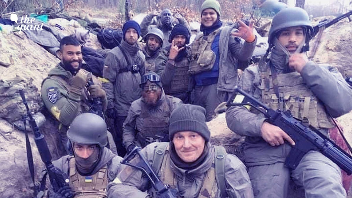 <div class="paragraphs"><p>Foreign volunteers who have signed up to fight for Ukraine against Russia. </p></div>