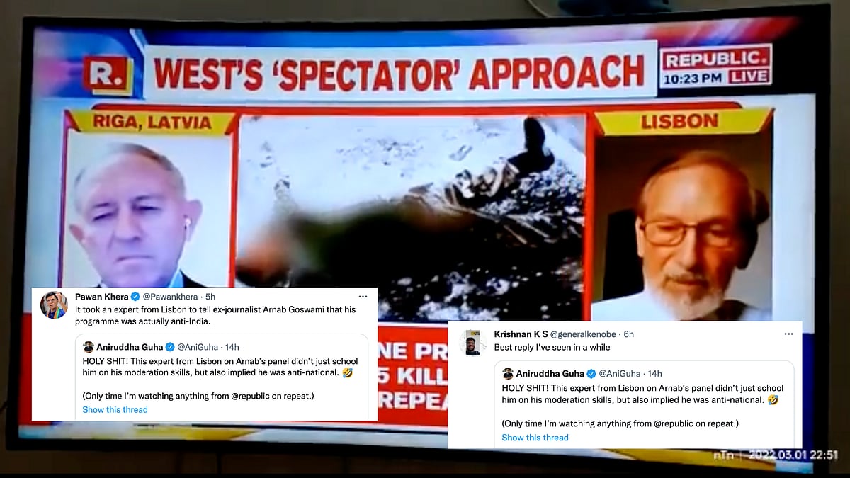 <div class="paragraphs"><p>Breaking news: Someone apart from Arnab Goswami spotted talking at his show.</p></div>