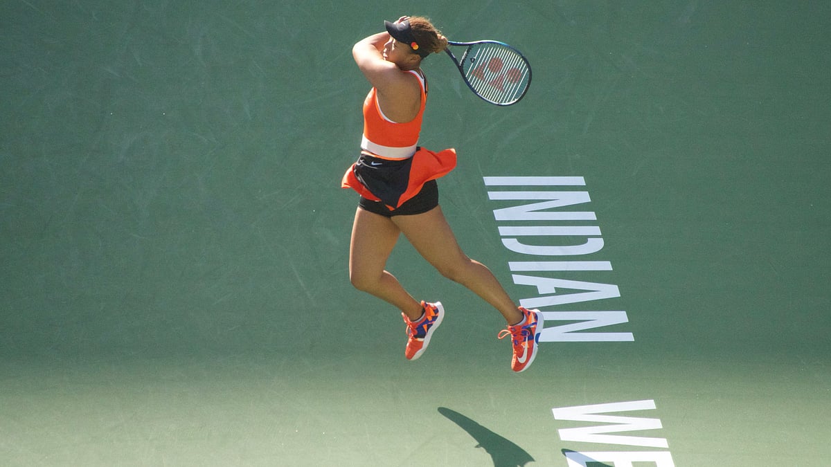 <div class="paragraphs"><p>Naomi Osaka in action in the BNP Paribas Open.</p></div>