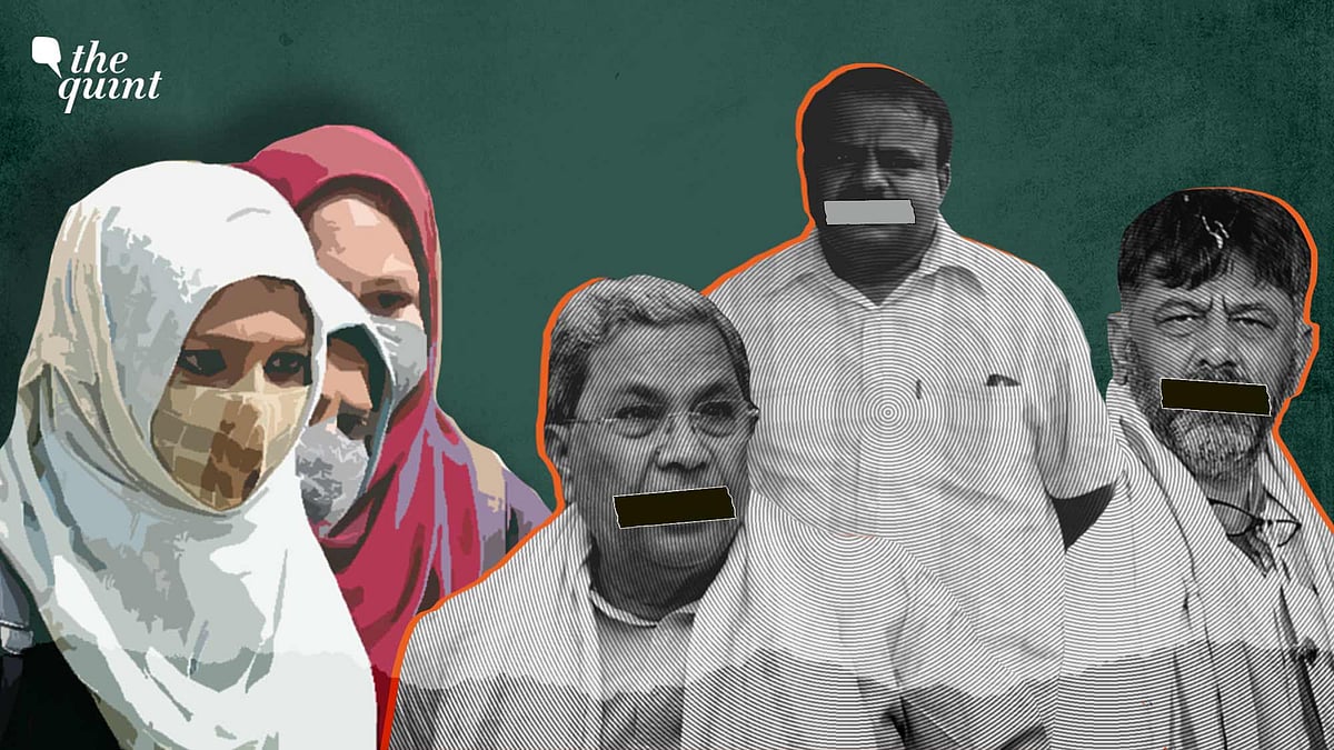<div class="paragraphs"><p>Congress and JD(S) bigwigs including Siddaramaiah, DK Shivakumar, and HD Kumaraswamy have been silent after the high court verdict banning hijab. </p></div>