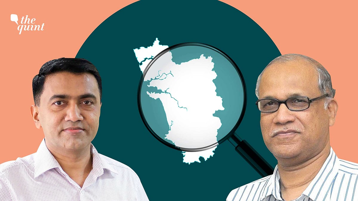 <div class="paragraphs"><p>Pramod Sawant from the BJP (L) and Digambar Kamat from Congress (R). </p></div>