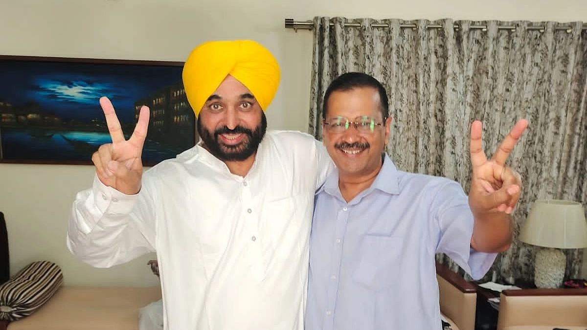 <div class="paragraphs"><p>Arvind Kejriwal, AAP national convener, congratulated Bhagwant Singh Mann for his victory in Punjab. </p></div>