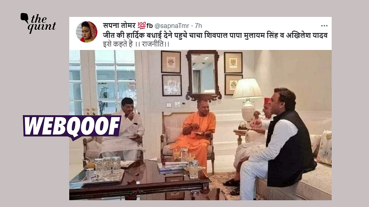 <div class="paragraphs"><p>The image is from 2019 when CM Yogi Adityanath visited Mulayam Singh Yadav to inquire about his health.</p></div>