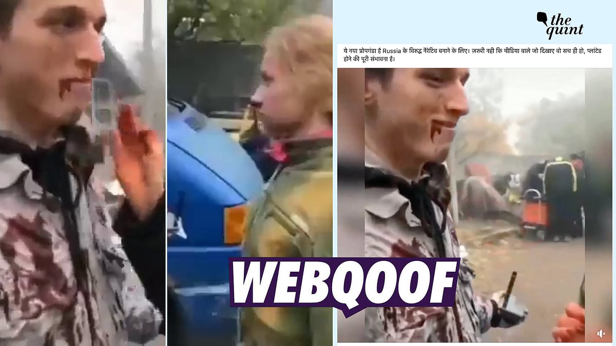 <div class="paragraphs"><p>The video shows behind the scenes footage of a Ukranian TV show titled ‘Contamin.’</p></div>
