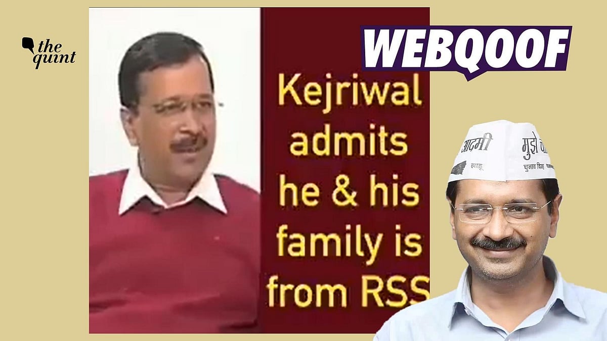 <div class="paragraphs"><p>The claim states that Aam Aadmi Party (AAP) chief Arvind Kejriwal said he 'comes from the BJP' family. </p></div>
