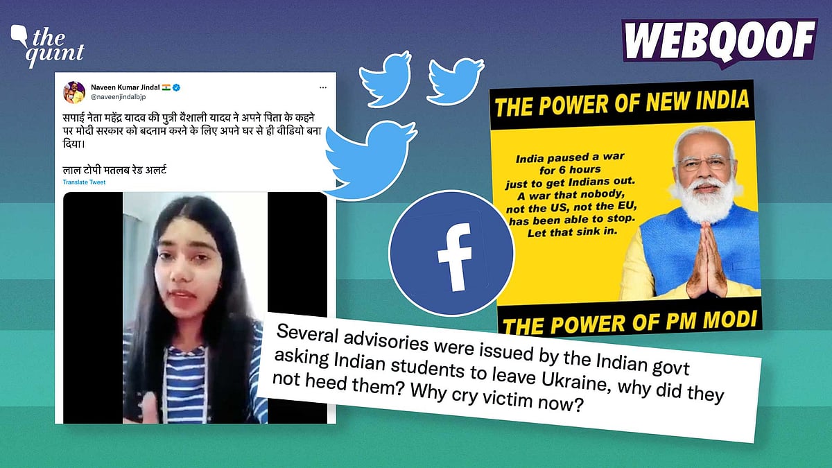 <div class="paragraphs"><p>Members of the BJP and supporters of the party have started a disinformation campaign to hype the government's efforts in Ukraine.</p></div>