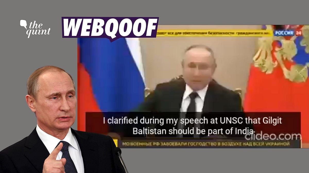 <div class="paragraphs"><p>The claim states that Putin has&nbsp;said that Gilgit-Baltistan should be a part of India.</p></div>