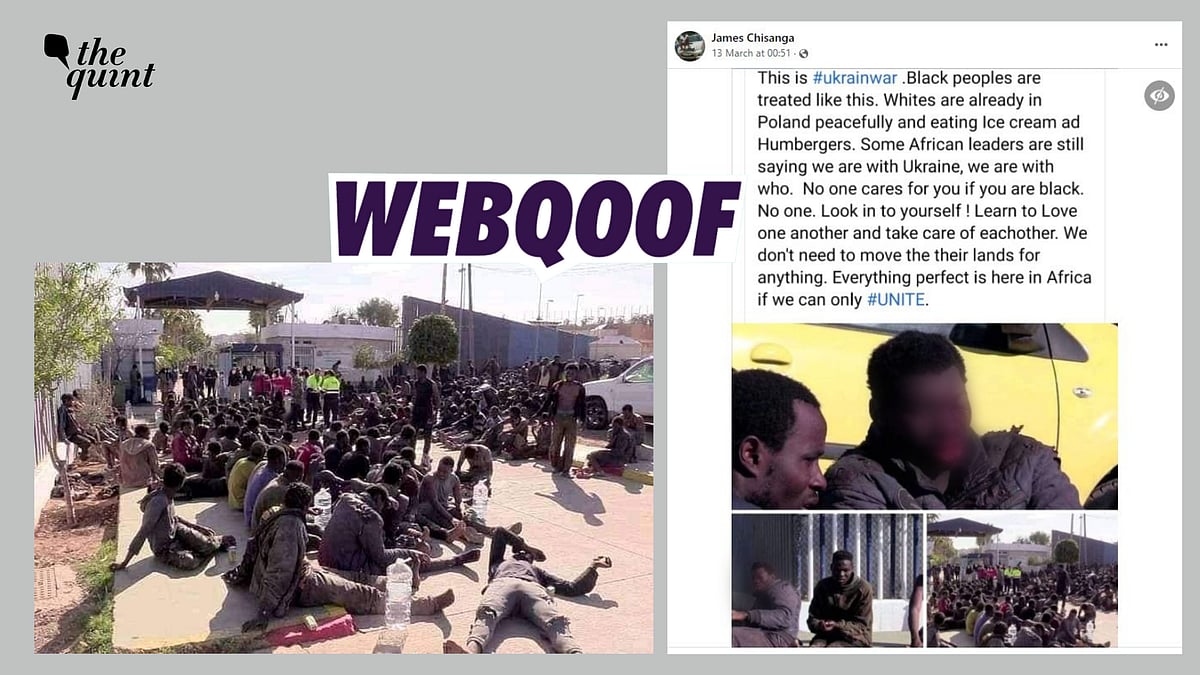 <div class="paragraphs"><p>Fact-Check | The claim states that the photo shows African migrants' poor condition at the Ukraine border.</p></div>