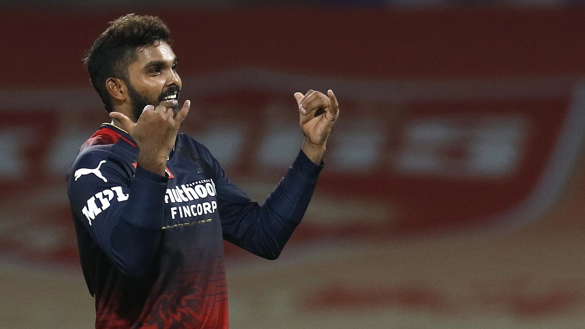 <div class="paragraphs"><p>Wanindu Hasaranga celebrates a wicket against KKR</p></div>