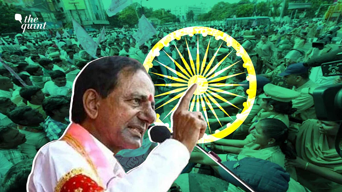 <div class="paragraphs"><p>K Chandrashekar Rao of Telangana Rashtra Samithi has hinted at making a foray into national politics. His political positioning has been against the Bharatiya Janata Party.</p></div>