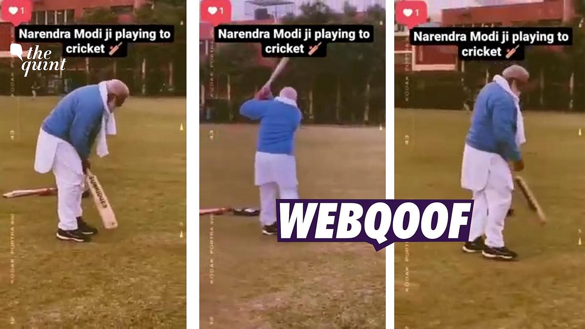<div class="paragraphs"><p>The claim states that that it is Prime Minister Narendra Modi playing cricket. </p></div>
