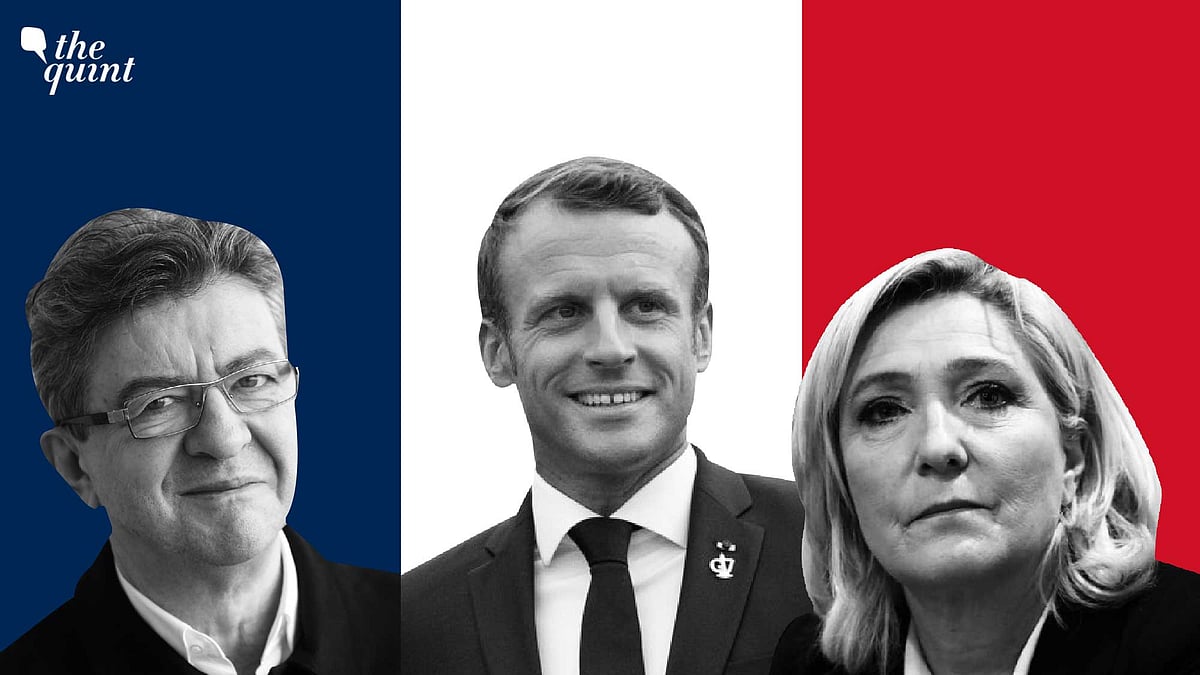 <div class="paragraphs"><p>Jean-Luc Mélenchon (left), Emmanuel Macron, and&nbsp;Marine Le Pen.</p></div>