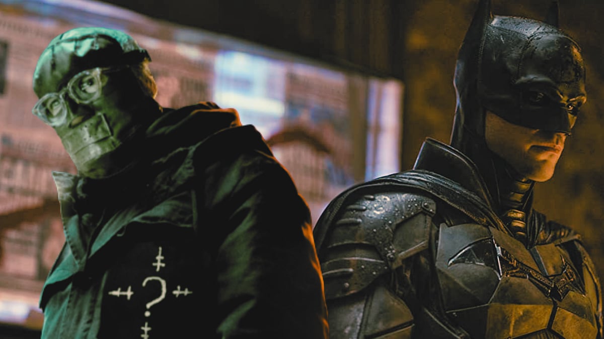 <div class="paragraphs"><p>Robert Pattinson and Paul Dano as Batman and The Riddler in <em>The Batman.</em></p></div>