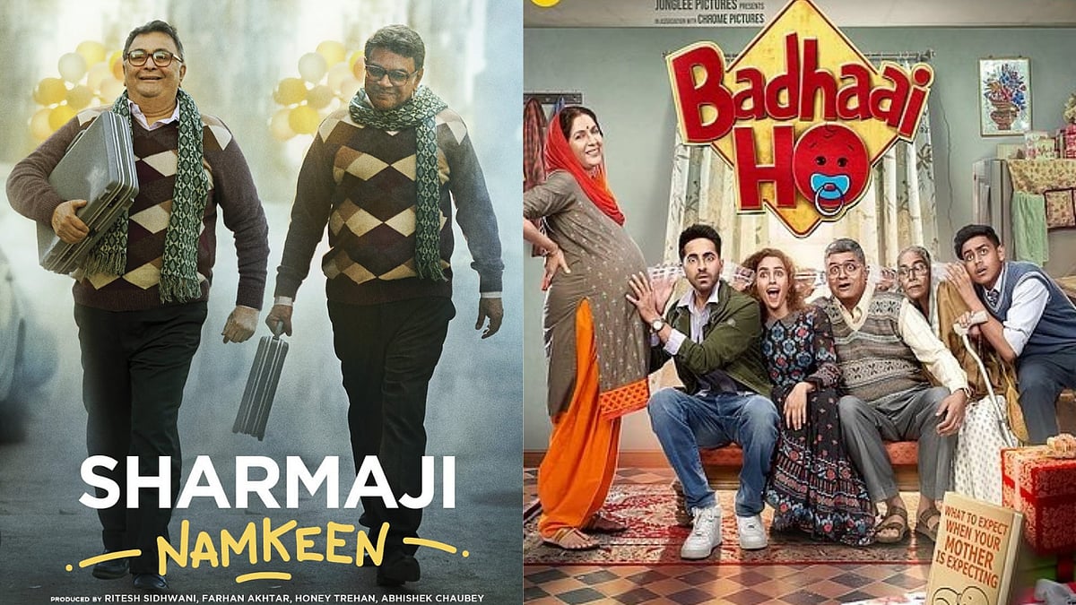 <div class="paragraphs"><p>Rishi Kapoor and Paresh Rawal in <em>Sharmaji Namkeen </em>and Neena Gupta and Gajraj Rao in <em>Badhaai Ho.</em></p></div>