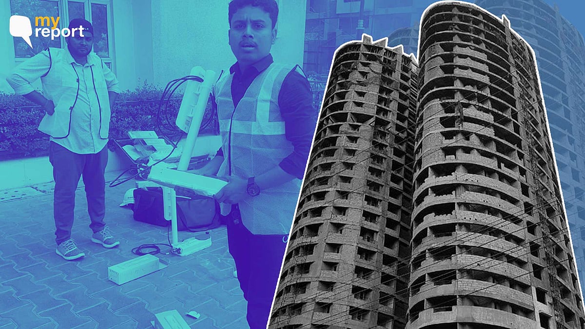 <div class="paragraphs"><p>On Sunday, 10 April, test blast was carried at the Supertech towers.</p></div>