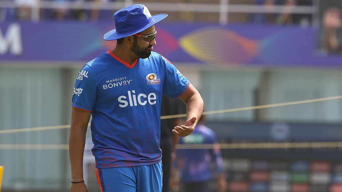 <div class="paragraphs"><p>Rohit Sharma during a training session.&nbsp;</p></div>