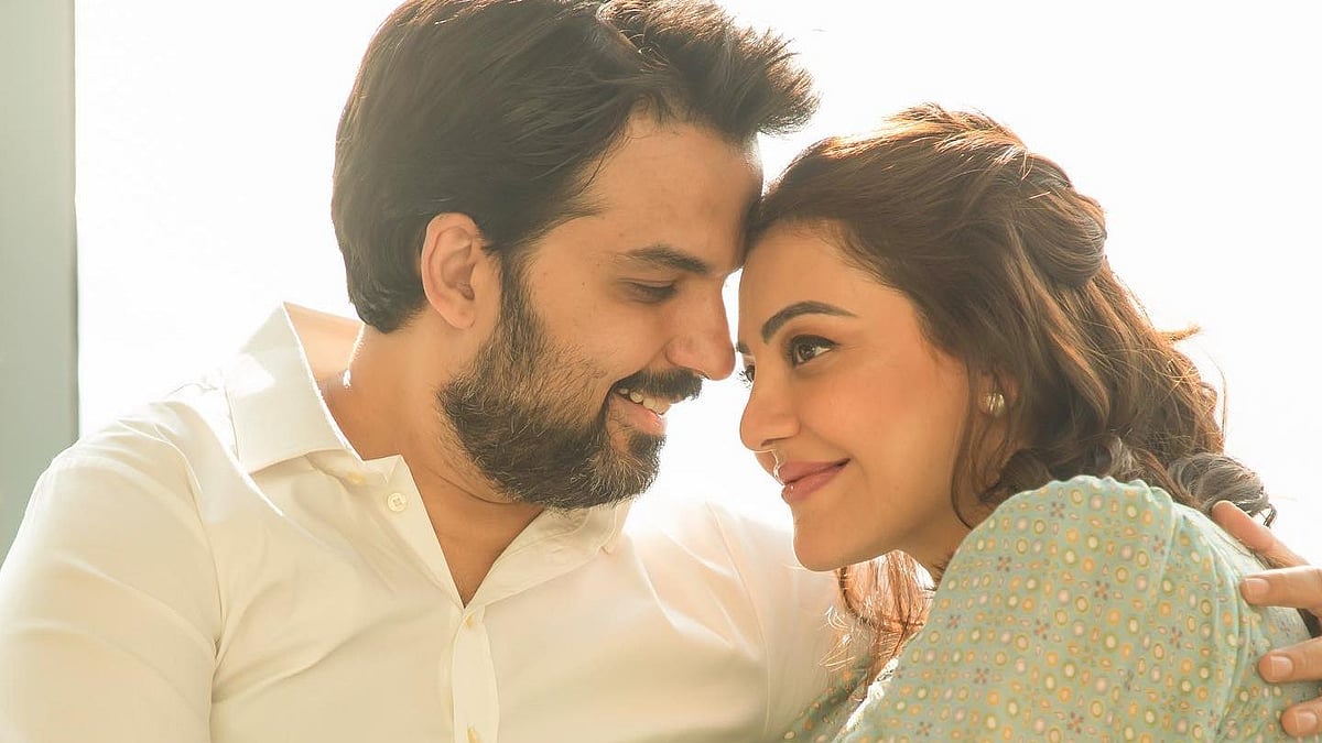<div class="paragraphs"><p>Kajal Aggarwal and Gautam Kitchlu.</p></div>