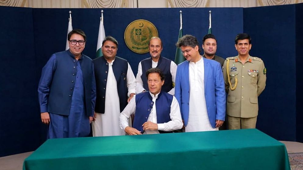 <div class="paragraphs"><p>Pakistan Prime Minister Imran Khan, before his address to the nation.</p></div>