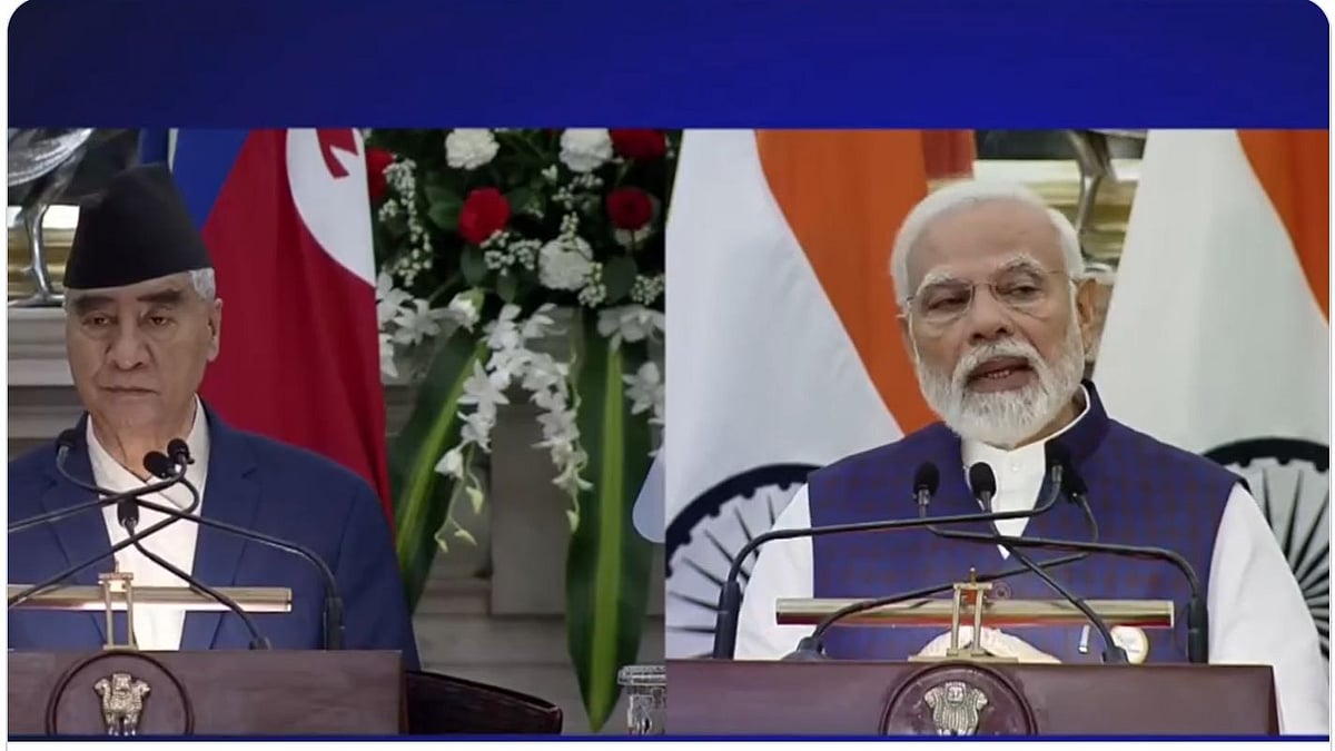<div class="paragraphs"><p>Prime Minister (PM) Narendra Modi and his Nepalese counterpart Sher Bahadur Deuba inaugurated the cross-border rail network between Jaynagar in Bihar and Nepal's Kurtha on Saturday, 2 April.</p><p><br></p></div>