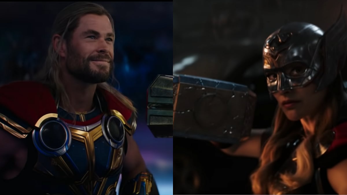 <div class="paragraphs"><p>Chris Hemsworth as Thor and Natalie Portman as the Mighty Thor in the teaser for <em>Thor: Love and Thunder.</em></p></div>