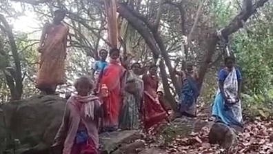 <div class="paragraphs"><p>With 'nooses' around their necks, a few tribal women farmers in Andhra Pradesh's Anakapalli district on Friday, 8 April, staged a protest against purported plans to hand over their cashew plantations to a mining company.</p></div>