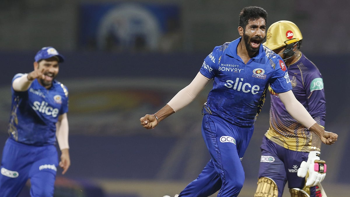 <div class="paragraphs"><p>Jasprit Bumrah celebrates his five-wicket haul</p></div>